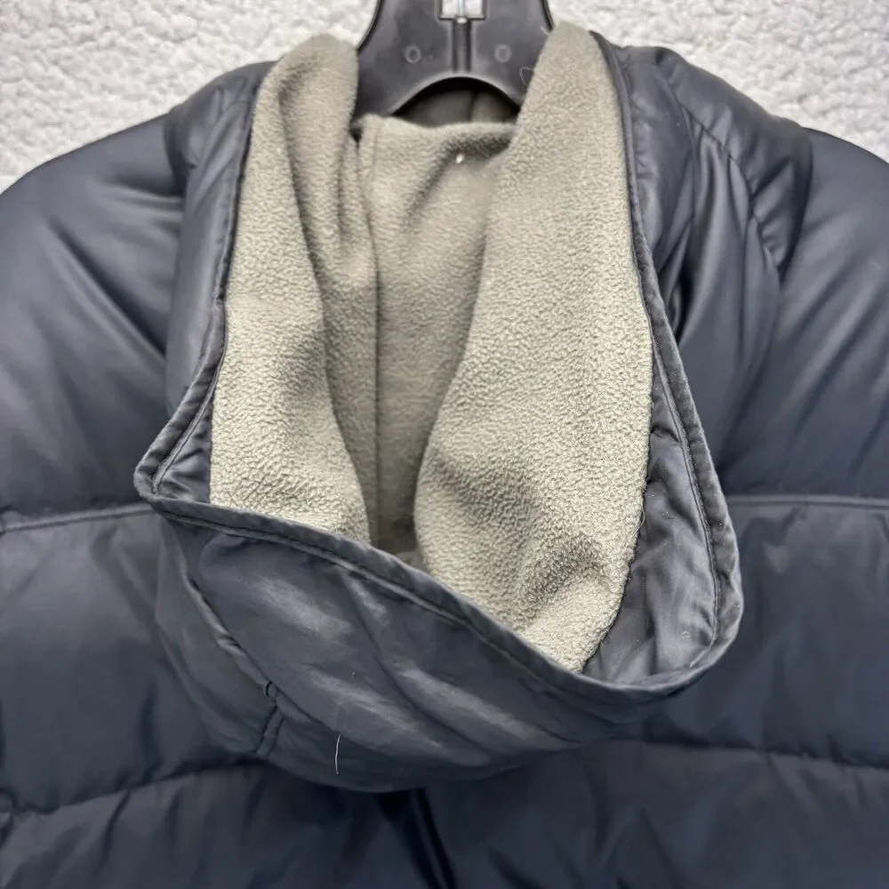 Gap Kids‎ Down Puffer Youth L 10 HoodedJacket Coat Snow Ski **ZIPPER FLAW READ**
